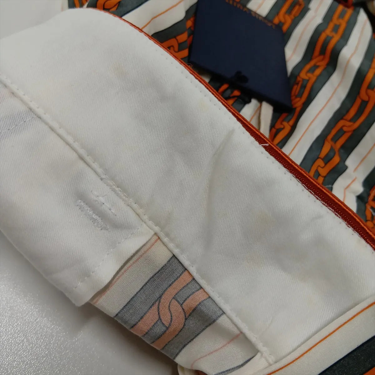 Louis Vuitton Multicolor Chain Cotton Silk Pants