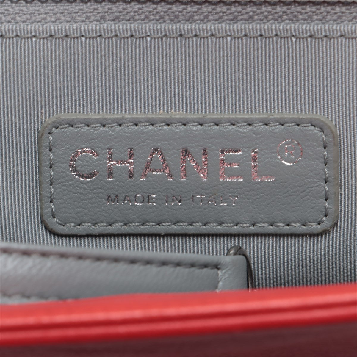 Chanel Boy Large Matelasse Lambskin Chain Shoulder Bag Red * PREORDER *