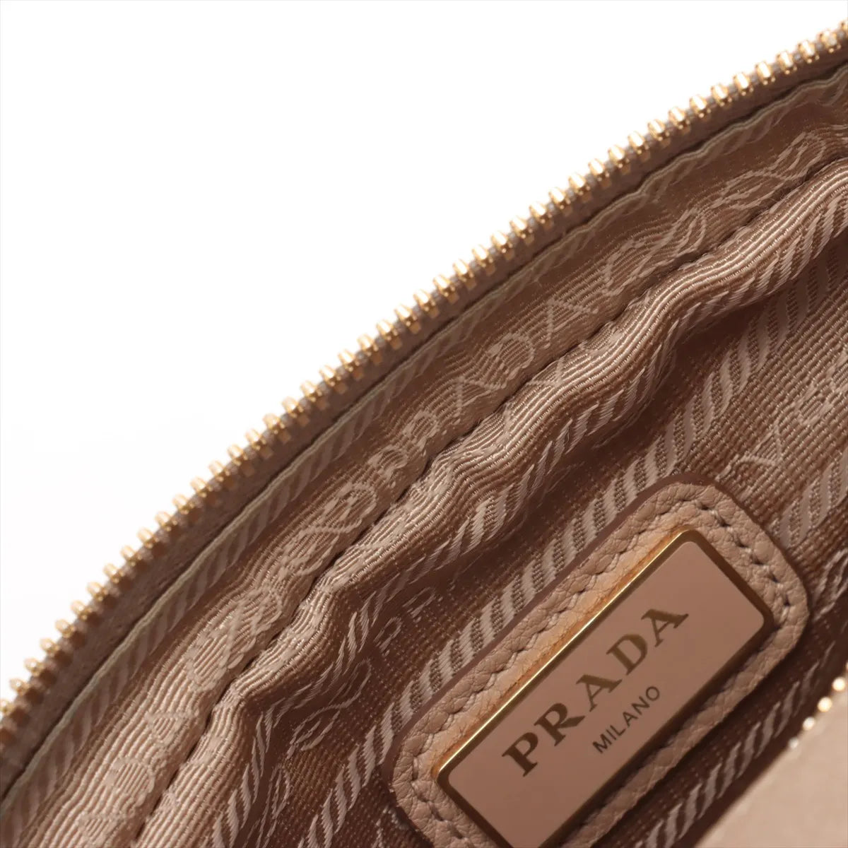 Prada Vitello Phenix Leather Camera Bag Beige