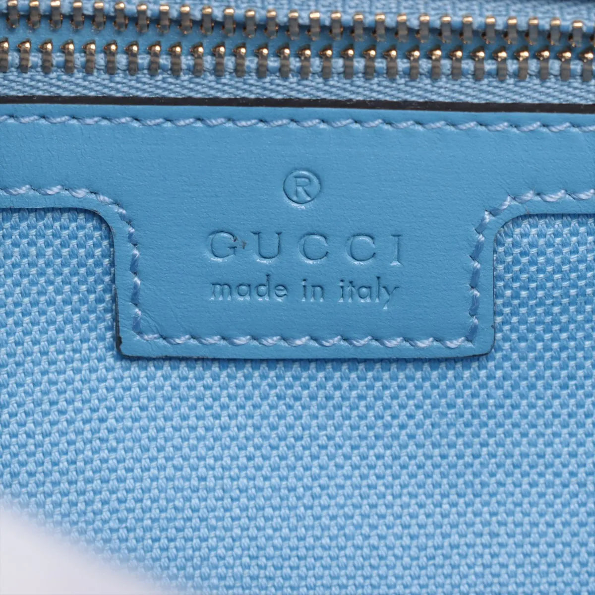 Gucci GG Canvas Leather Shoulder Bag Blue