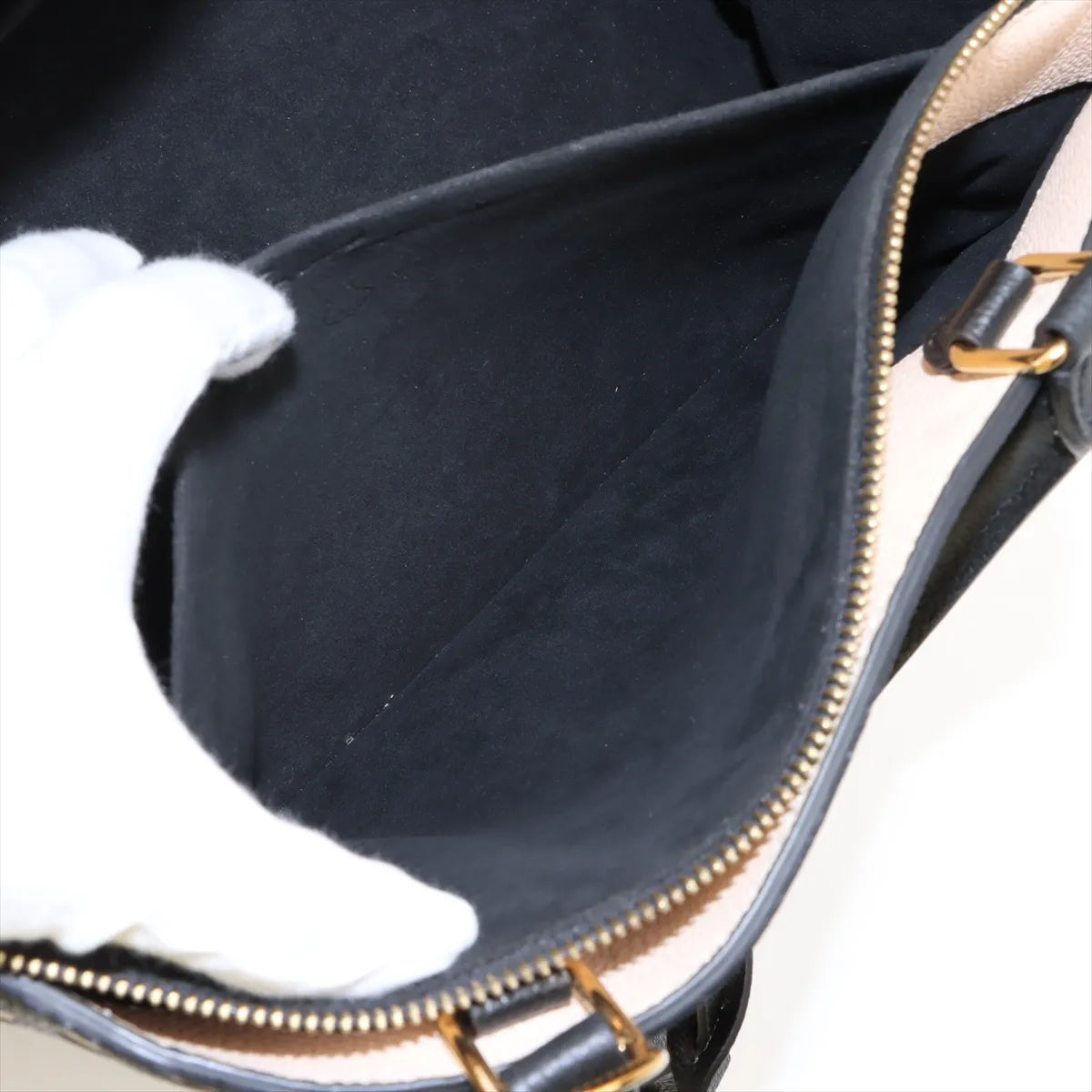 Louis Vuitton Monogram Empreinte Bicolor Grand Palais MM Black x Creme