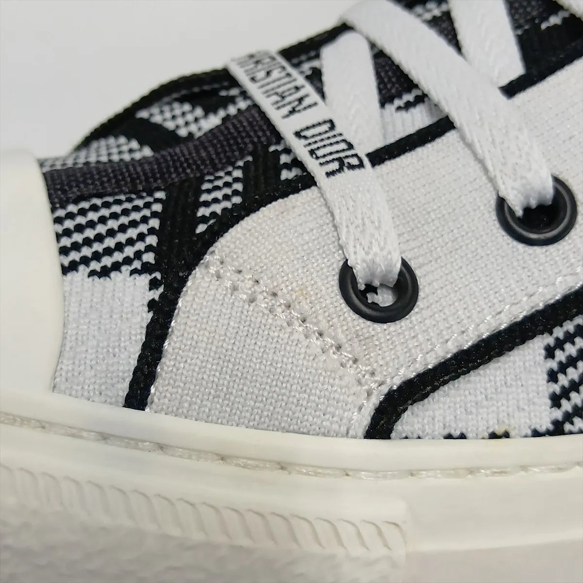 Christian Dior Walk’n’Dior Knit High-Top Sneakers — 36.5; actual item photo 15