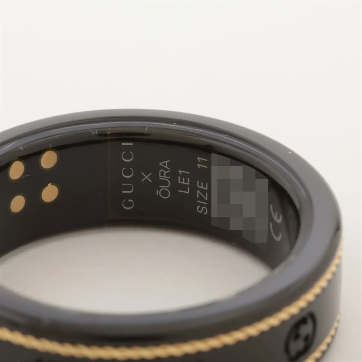 Gucci x Oura Interlocking G Titanium Smart Ring — Size 11; actual item photo 3