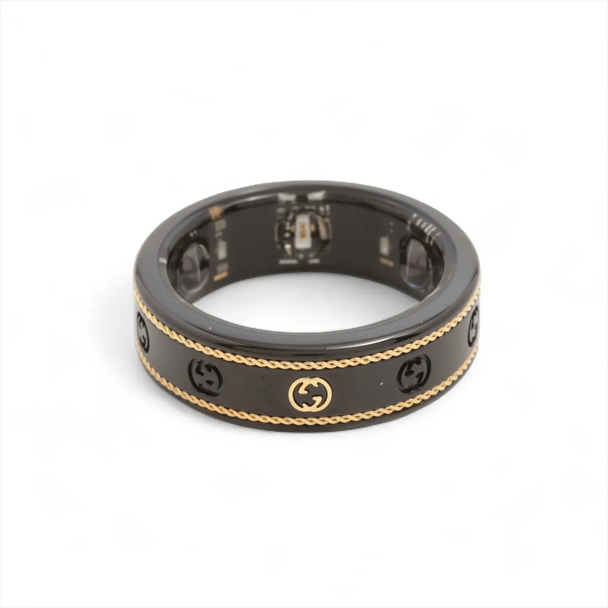Gucci x Oura Interlocking G Titanium Smart Ring — Size 11; actual item photo 1