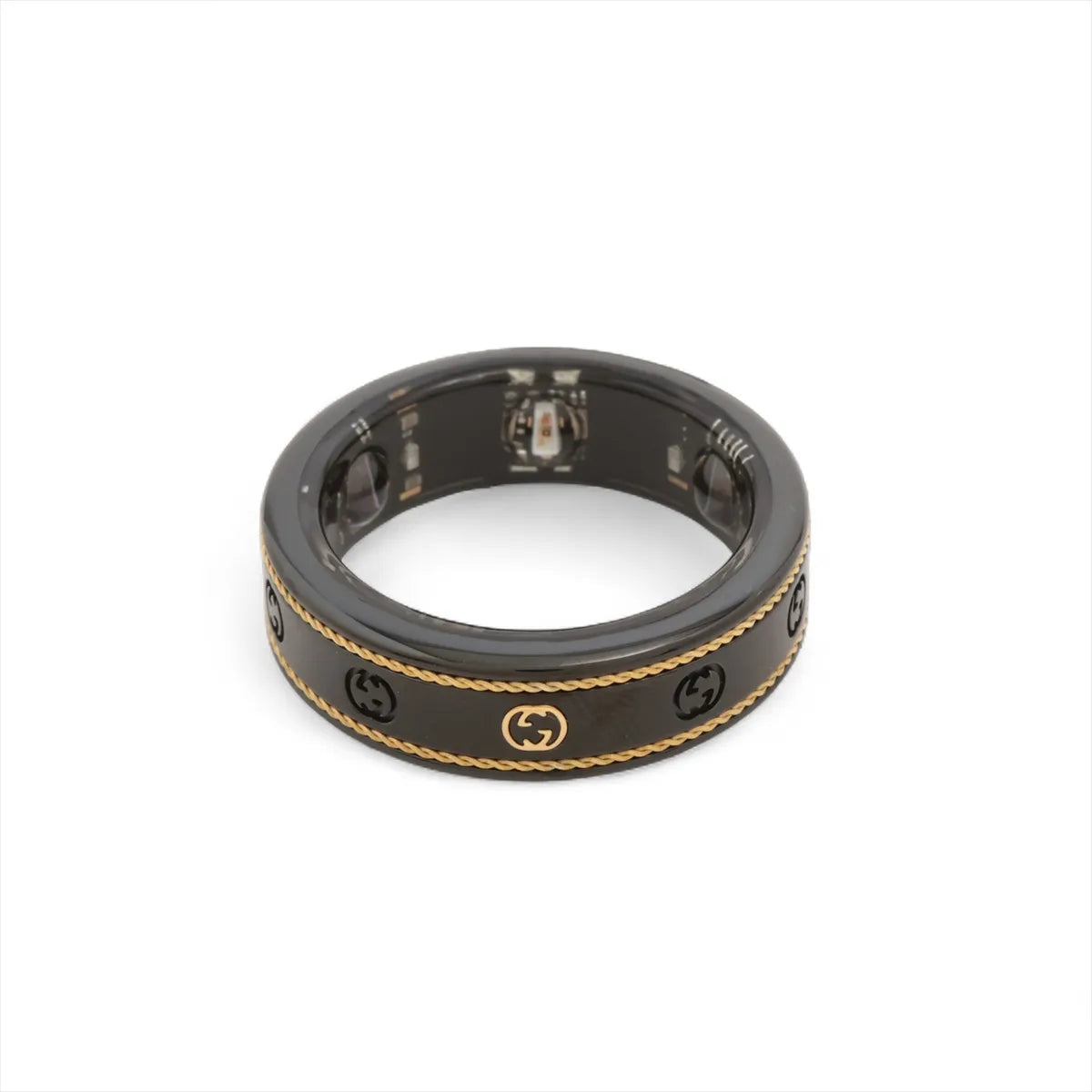 Gucci x Oura Interlocking G Titanium Smart Ring — Size 12; actual item photo 1