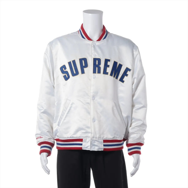 Supreme x Mitchell & Ness Stadium Jacket — White, L