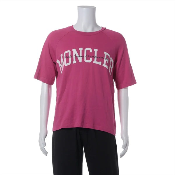 Moncler Cotton T-Shirt — Pink, S