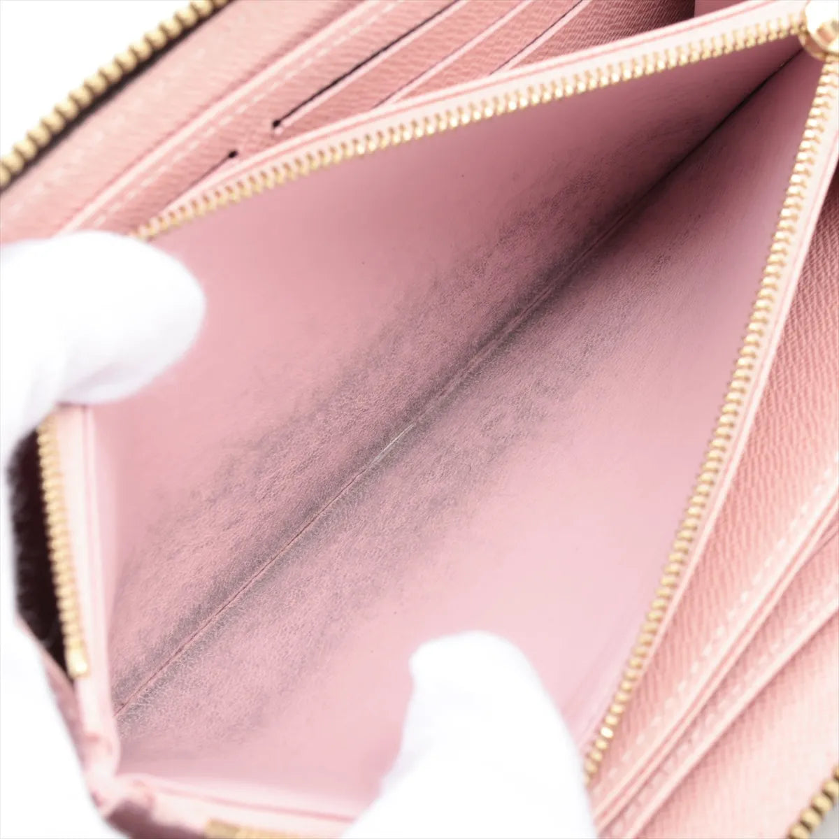 Louis Vuitton Monogram Dog Motif Zippy Wallet — Rose Ballerine; actual item photo 10