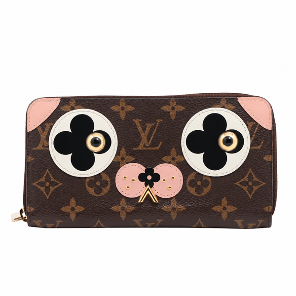 Louis Vuitton Monogram Dog Motif Zippy Wallet — Rose Ballerine