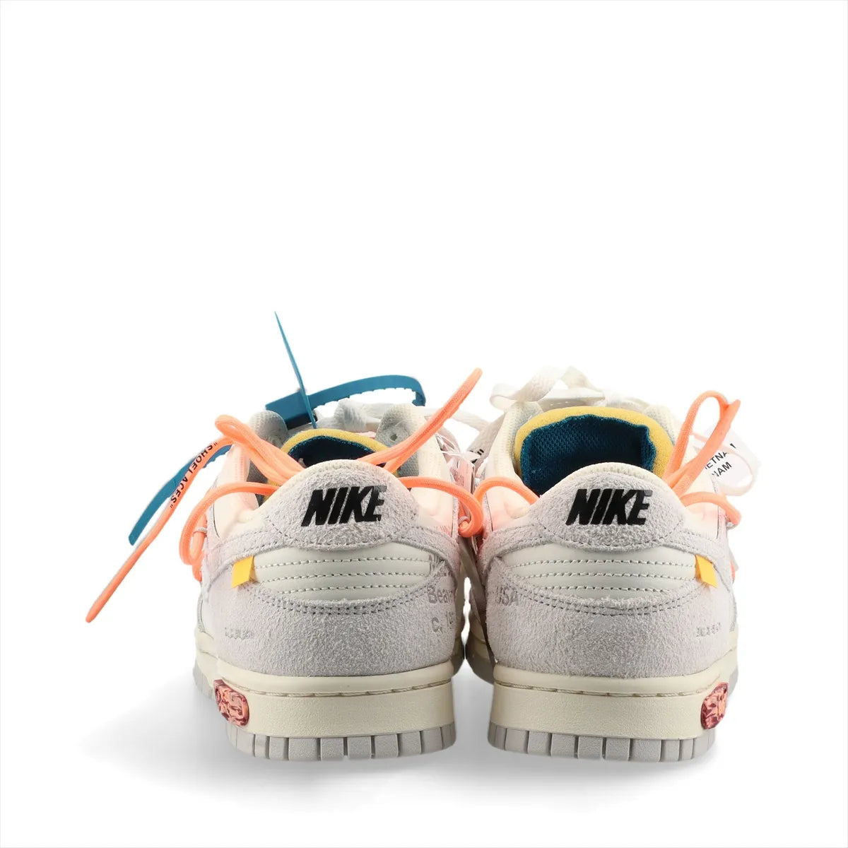 Nike x Off-White Dunk Low Sneakers — White & Gray, 26 cm; actual item photo 6