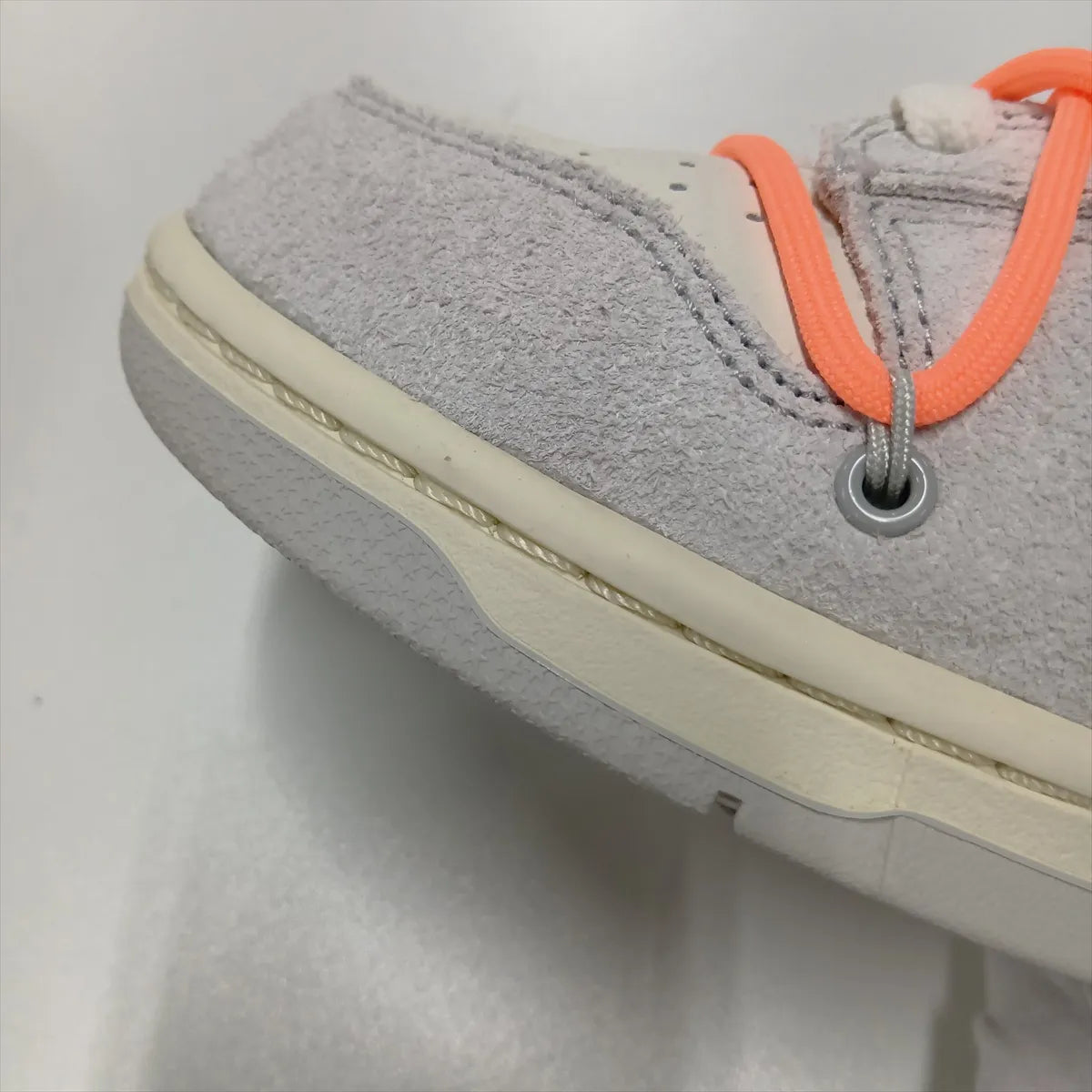 Nike x Off-White Dunk Low Sneakers — White & Gray, 26 cm; actual item photo 11