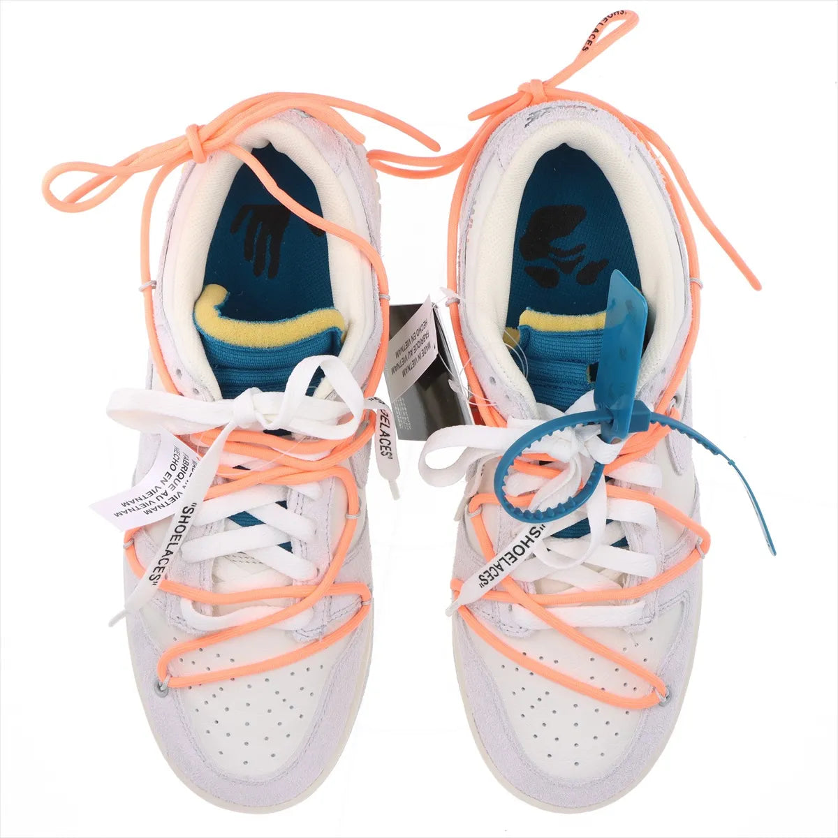 Nike x Off-White Dunk Low Sneakers — White & Gray, 26 cm; actual item photo 7