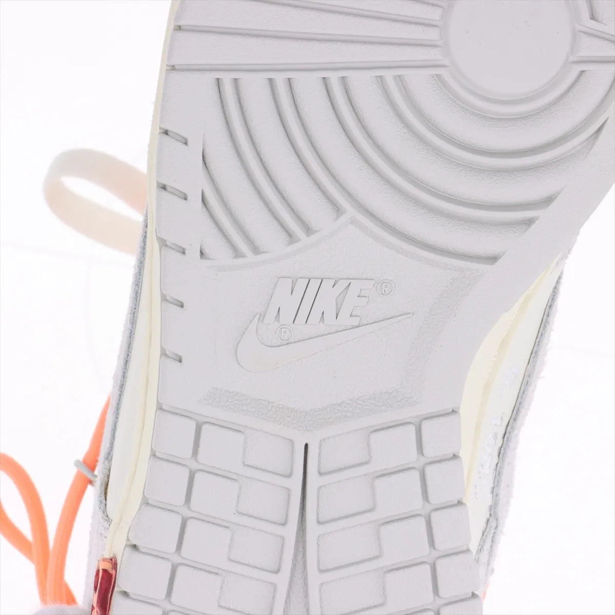 Nike x Off-White Dunk Low Sneakers — White & Gray, 26 cm; actual item photo 9