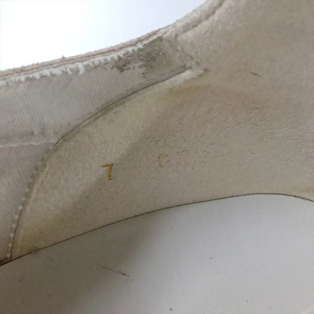 Gucci Web Stripe Leather Sneakers — Gray, Size 7; actual item photo 18