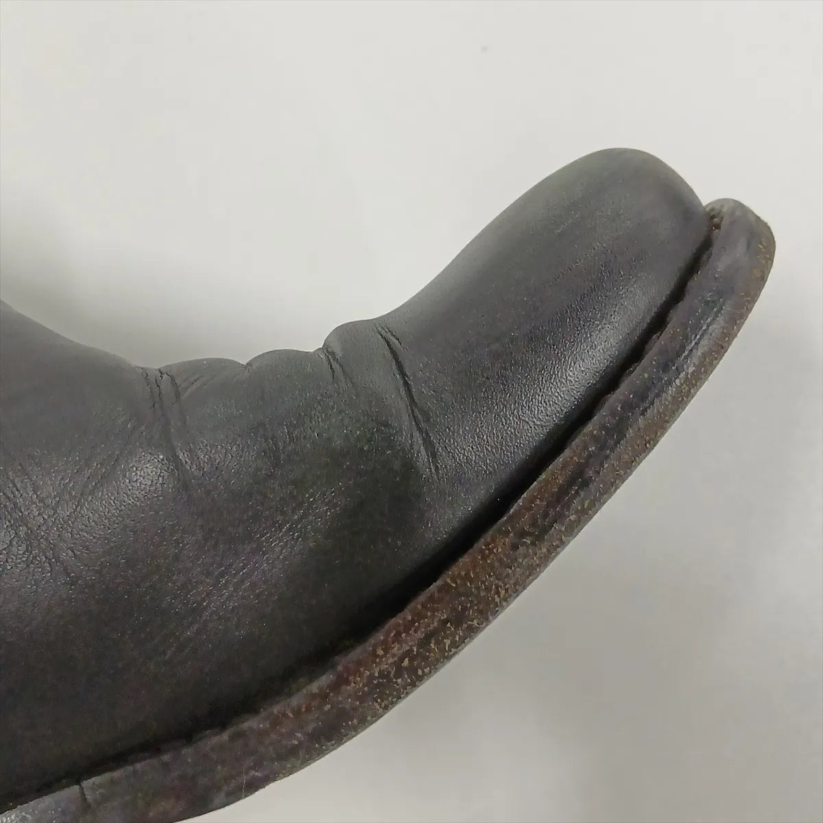 Chanel CC Leather Mid-Calf Boots — Silver & Black, 36C; actual item photo 14