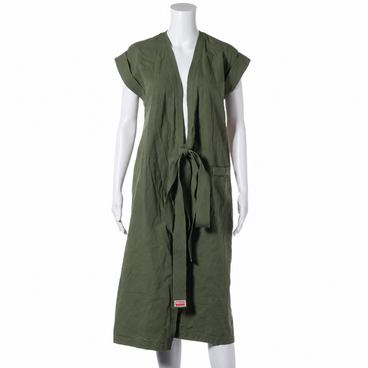 Kenzo Cotton Dress — Green, 34; actual item photo 1