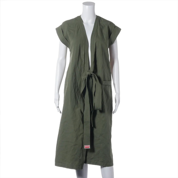 Kenzo Cotton Dress — Green, 34