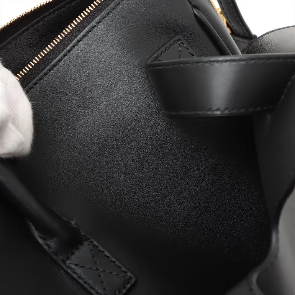 Balenciaga Bel Air Leather Shoulder Bag Black