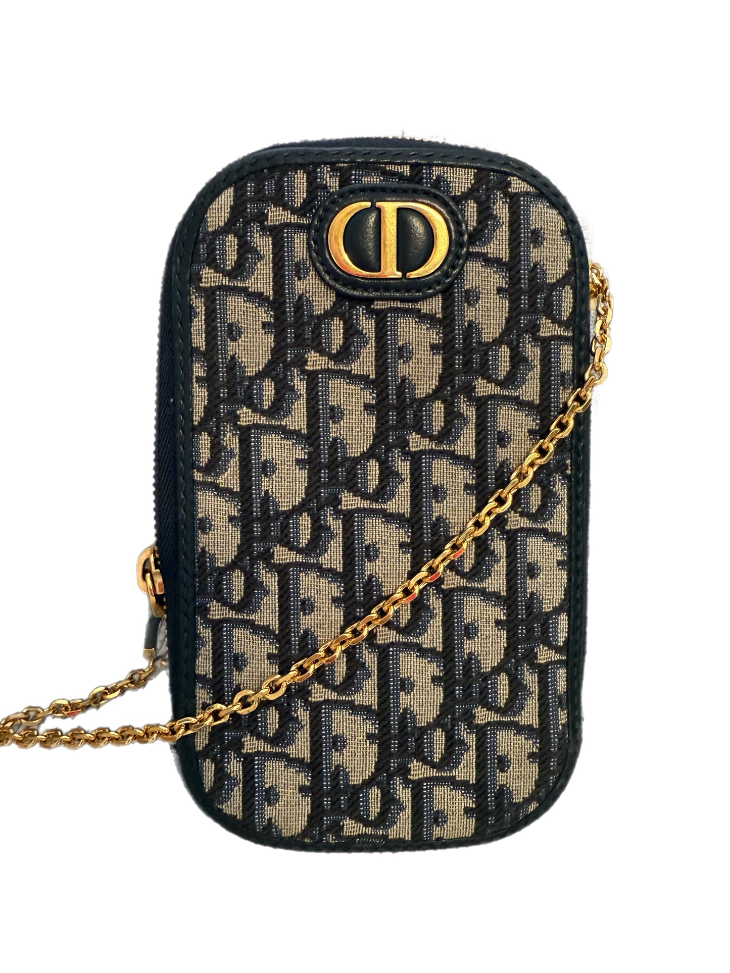 Best Christian Dior Blue Dior Oblique Jacquard 30 Montaigne Call'in Dior Phone Holder