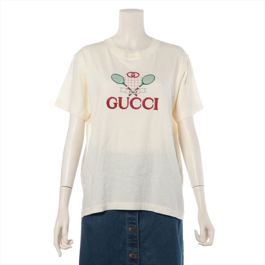 Best Gucci Italy Tennis T-shirt Ivory