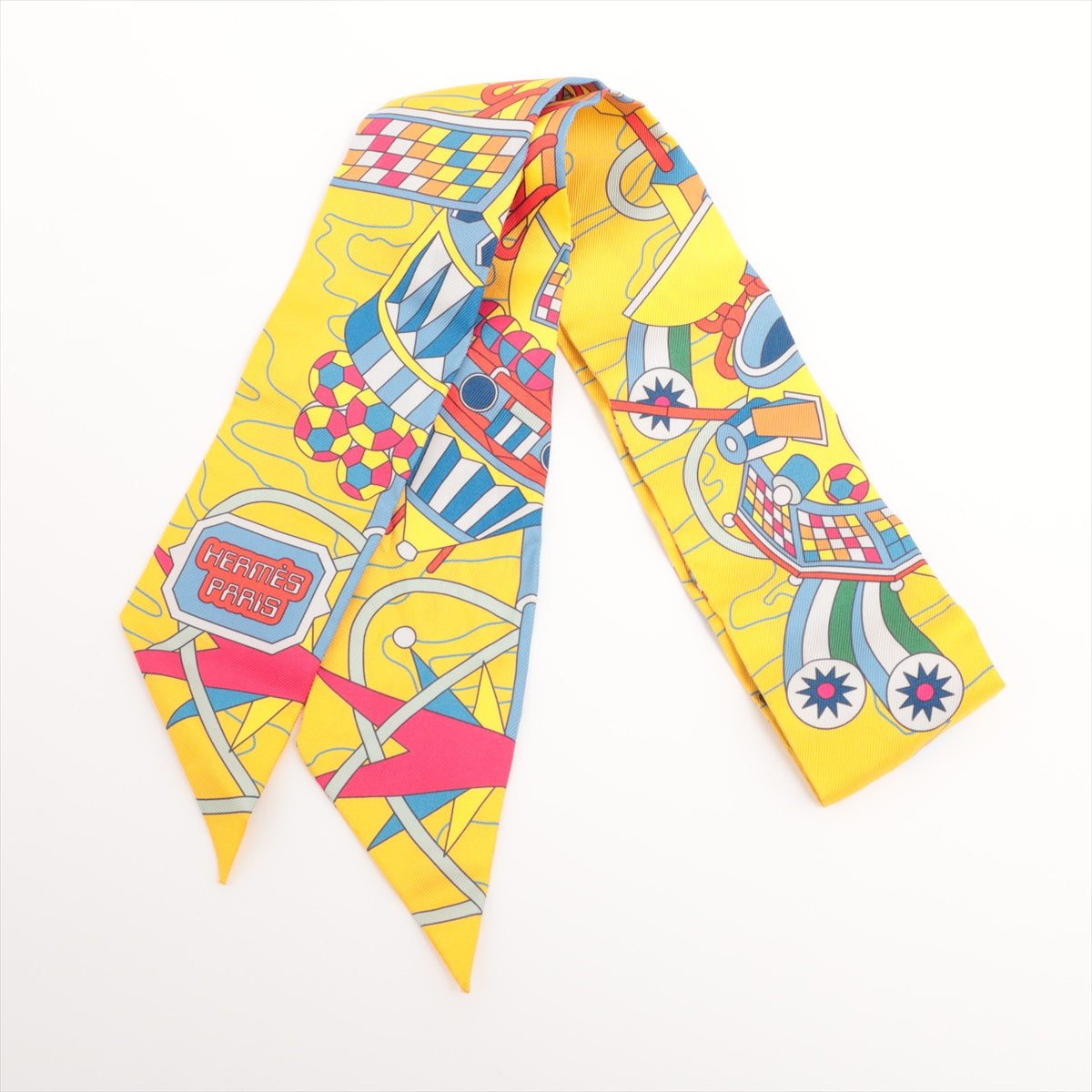Best Hermès Twilly Scarf Odyssey Silk Yellow