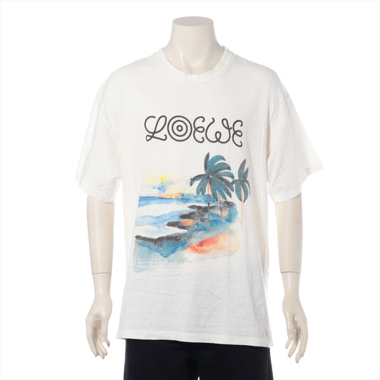 Best Loewe Nature Print Cotton T-shirt  White