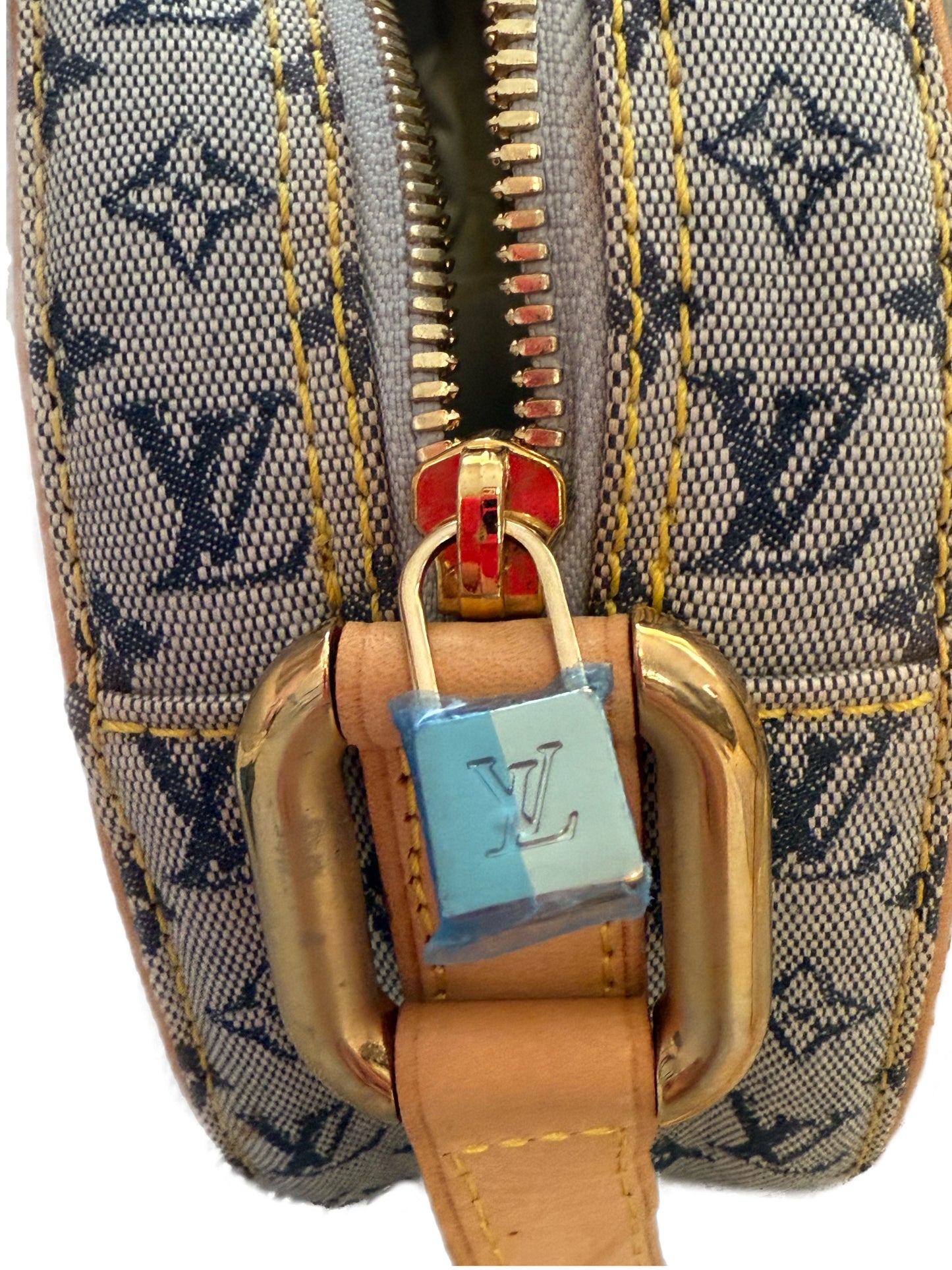 Best Seller Buy Second Hand Louis Vuitton Monogram Jeanne Round Shoulder Bag Blue