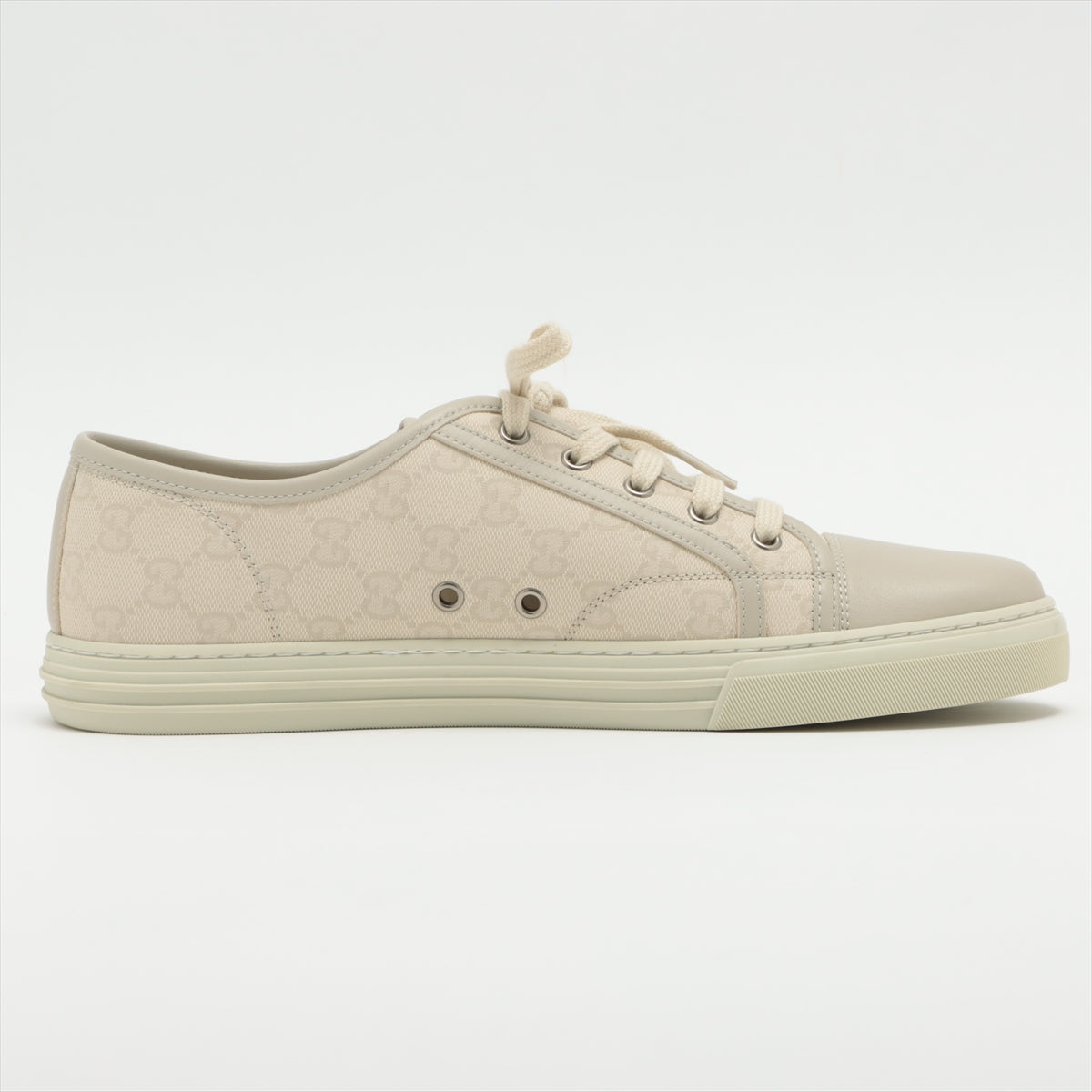 Best Seller Gucci GG Canvas & Leather Sneakers Cream