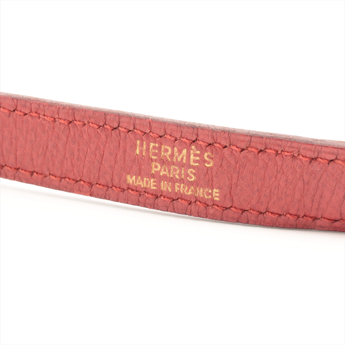 Best Seller Hermès Kelly Togo Leather Dog Leash Red
