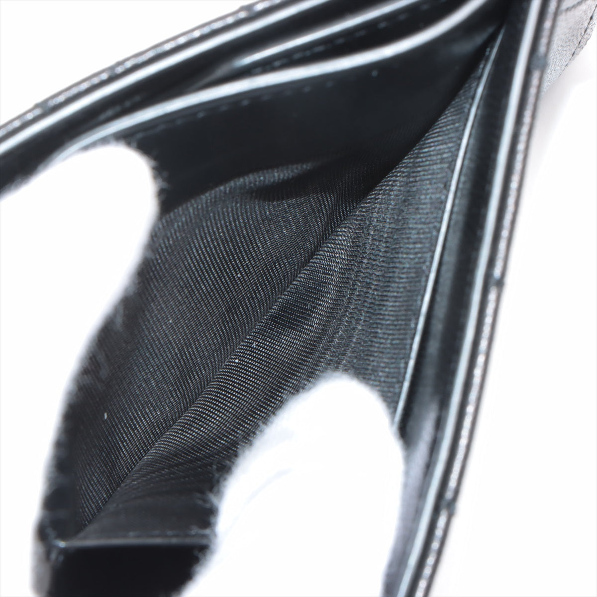 Branded Saint Laurent Leather Strap Card Case Black