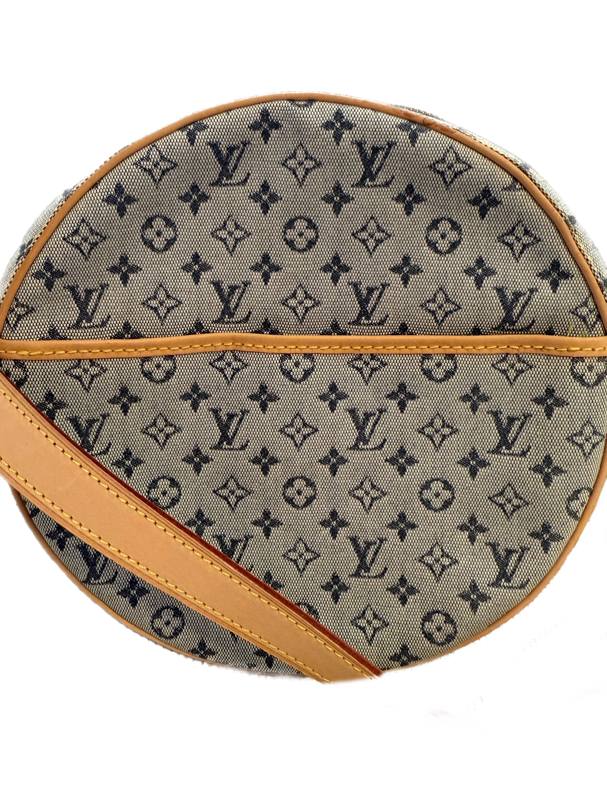 Buy Buy Second Hand Louis Vuitton Monogram Jeanne Round Shoulder Bag Blue