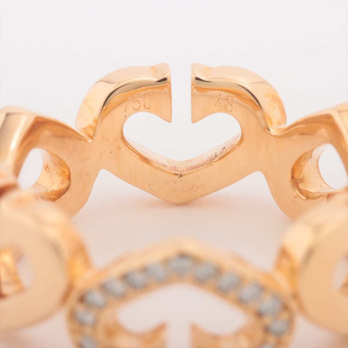 Buy Cartier C Hearts Diamond Ring Gold