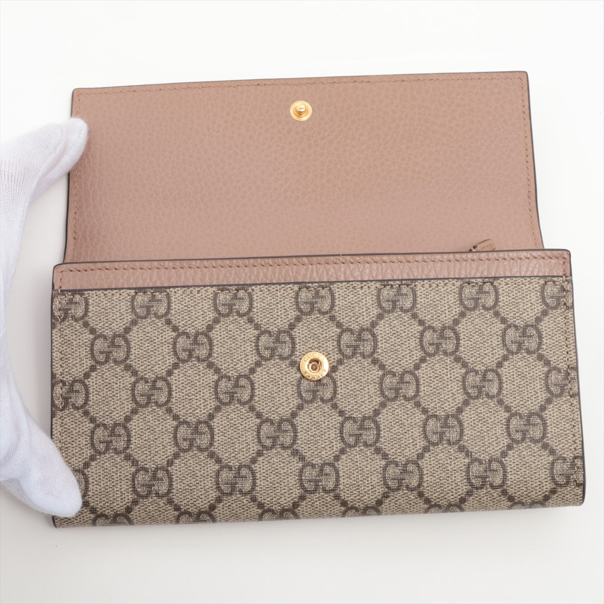 Buy Gucci GG Logo Leather Wallet Beige