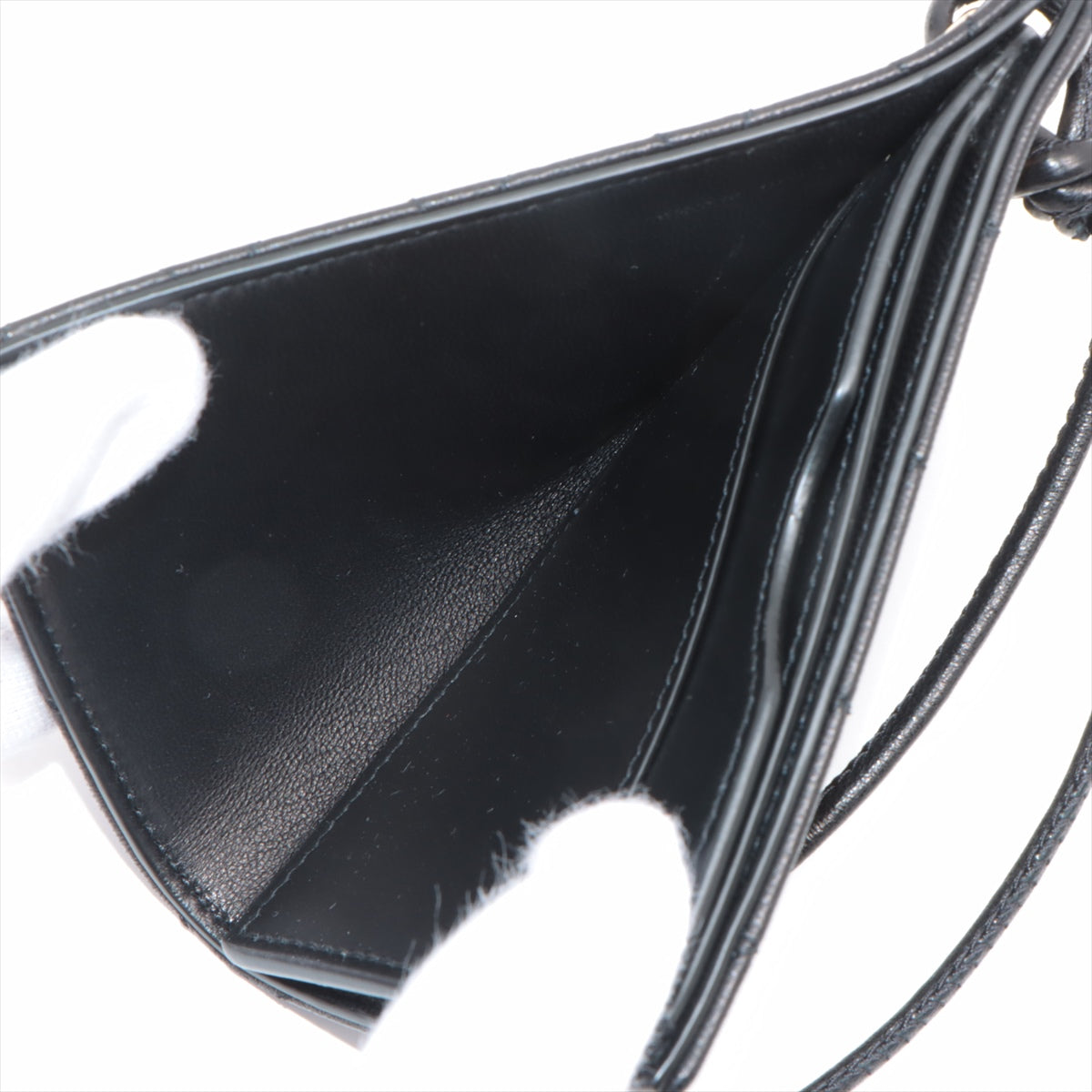 Buy Saint Laurent Leather Strap Card Case Black