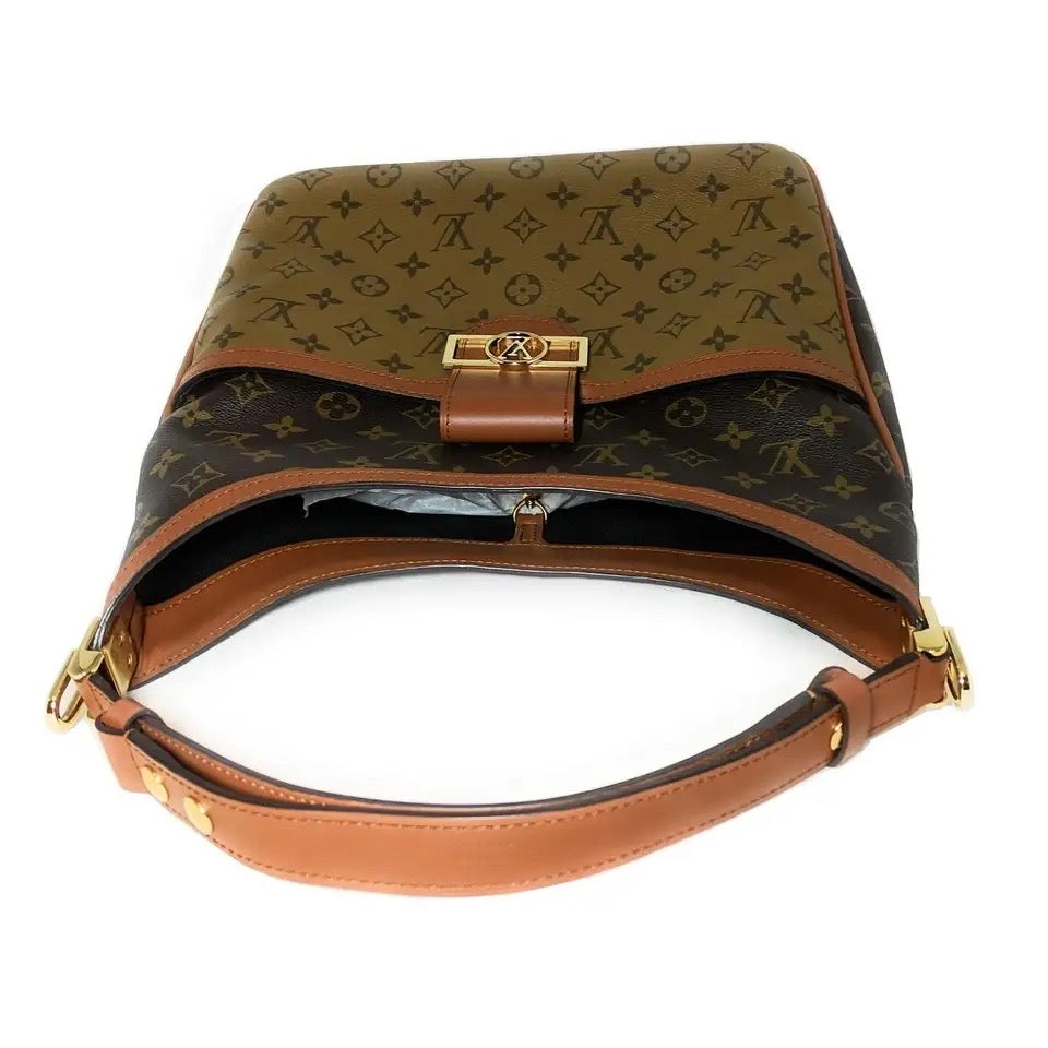 Louis Vuitton Reverse Monogram Dauphine PM Hobo Bag - Brown Hobos, Handbags  - LOU625008