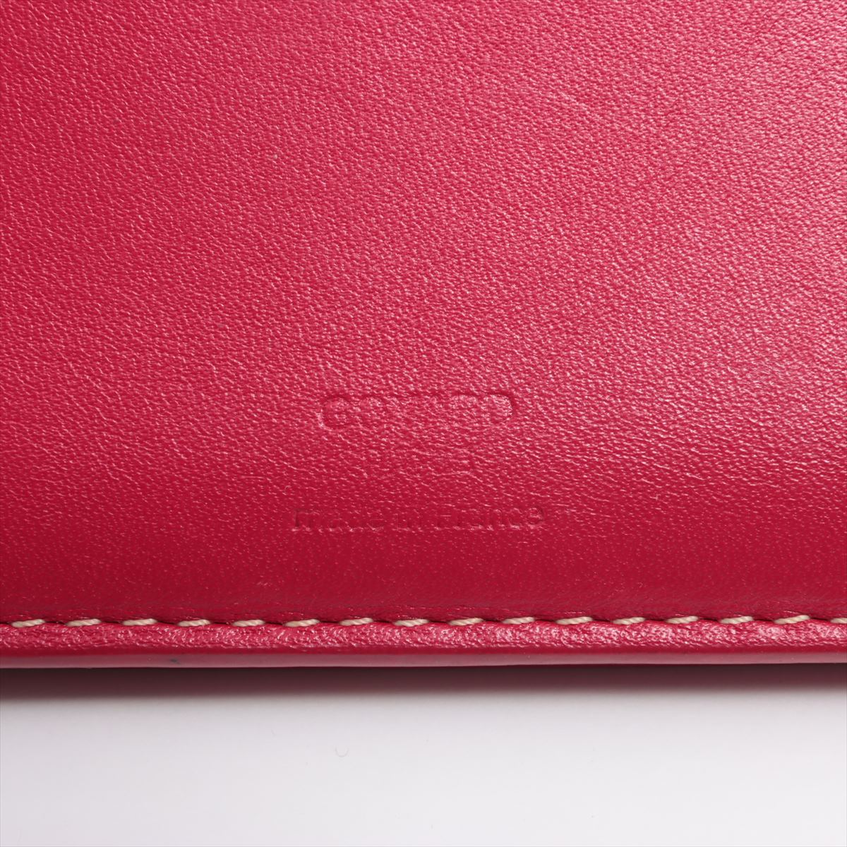 Designer Goyard Leather Long Bifold Wallet Red