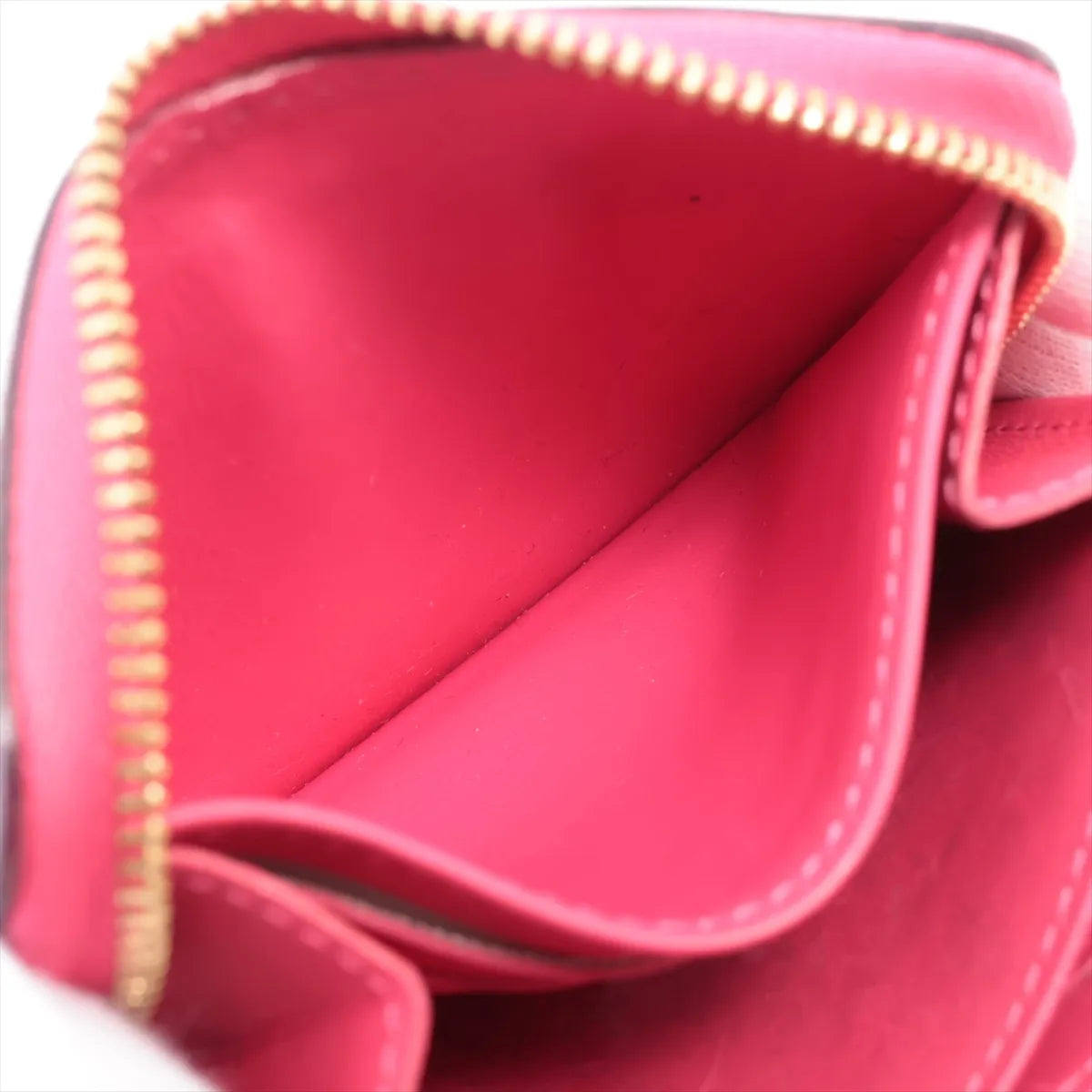 Louis Vuitton Vernis Zipper Small Wallet— Black and Pink