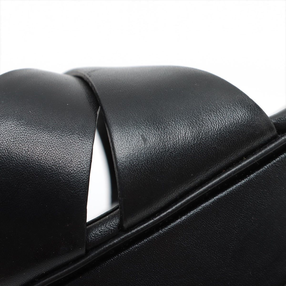 High Quality Saint Laurent Paris Leather Heel Sandals Black