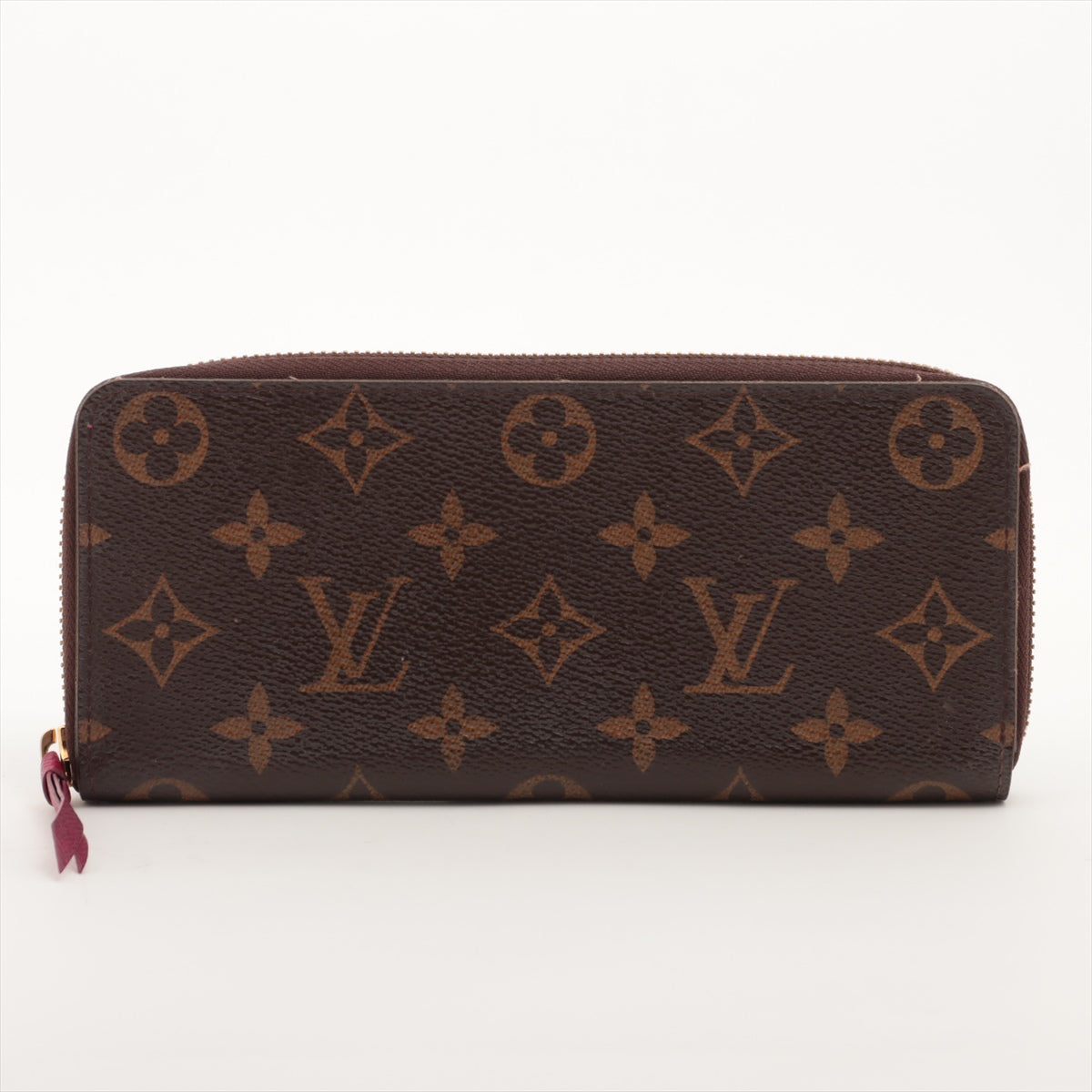 Louis Vuitton Monogram Clemence Long Wallet Fuschia