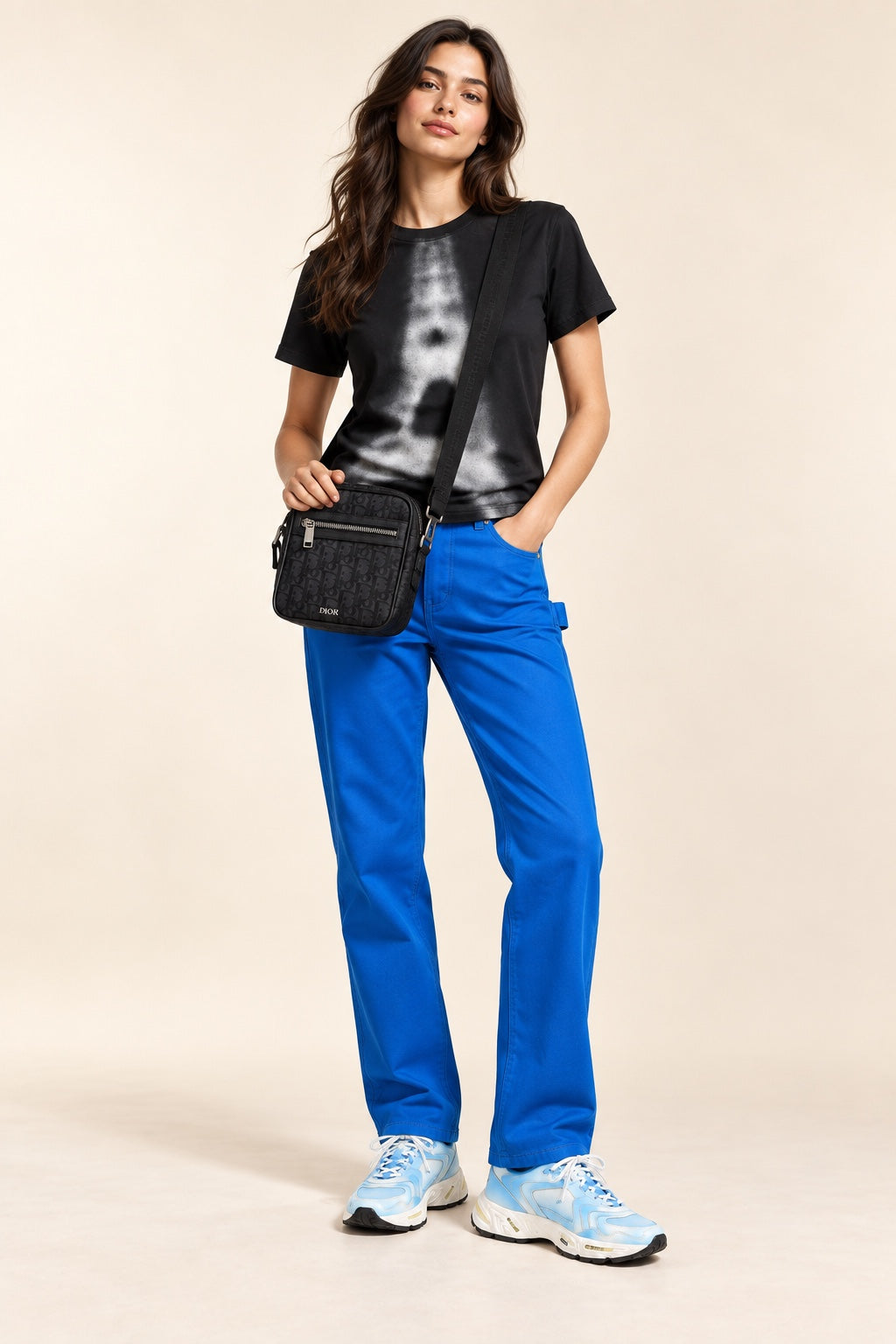 Cobalt Shift styled outfit