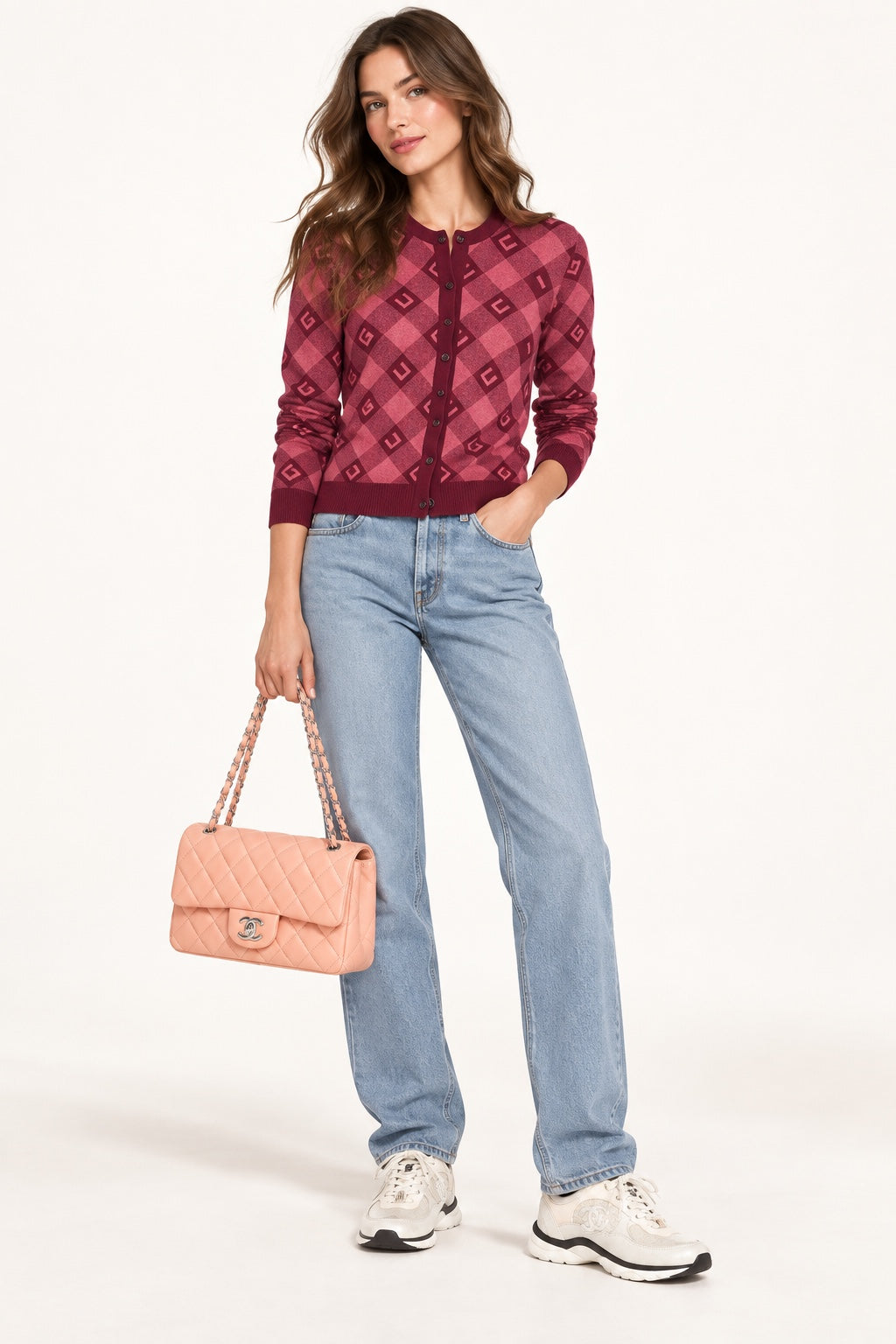 Pink Off Duty styled outfit