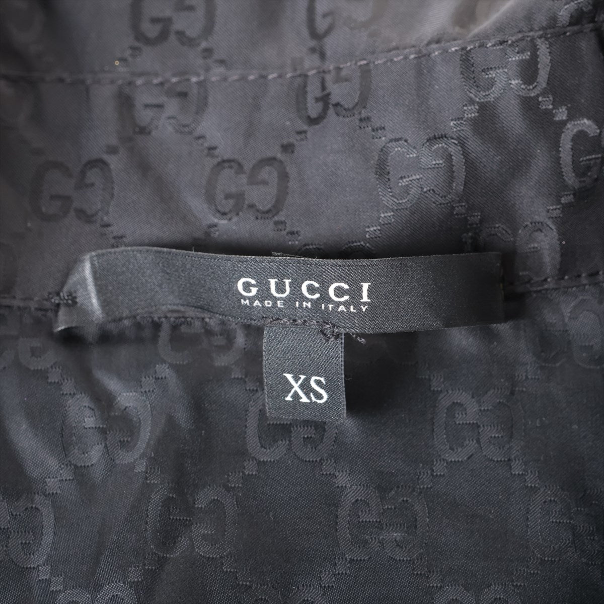 Top Gucci GG Nylon Belted Wrap Coat Black
