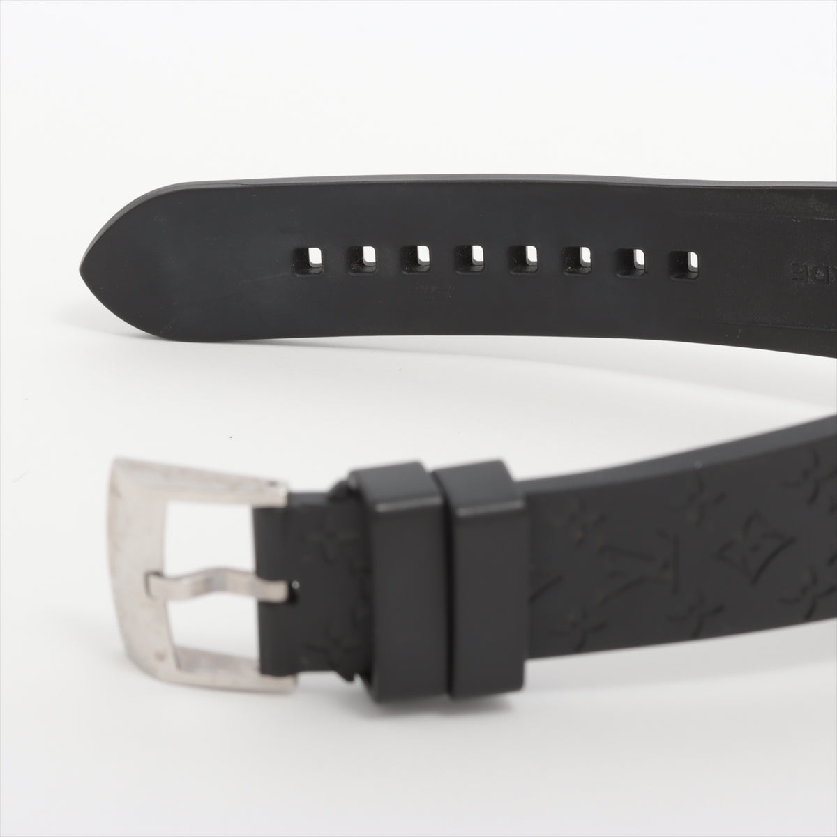 Top rated Louis Vuitton Monogram Tambour Lovely Cup Rubber Strap Black