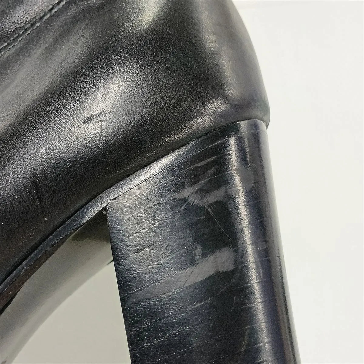 Chanel CC Leather Ankle Boots — Black, 37.5; actual item photo 11
