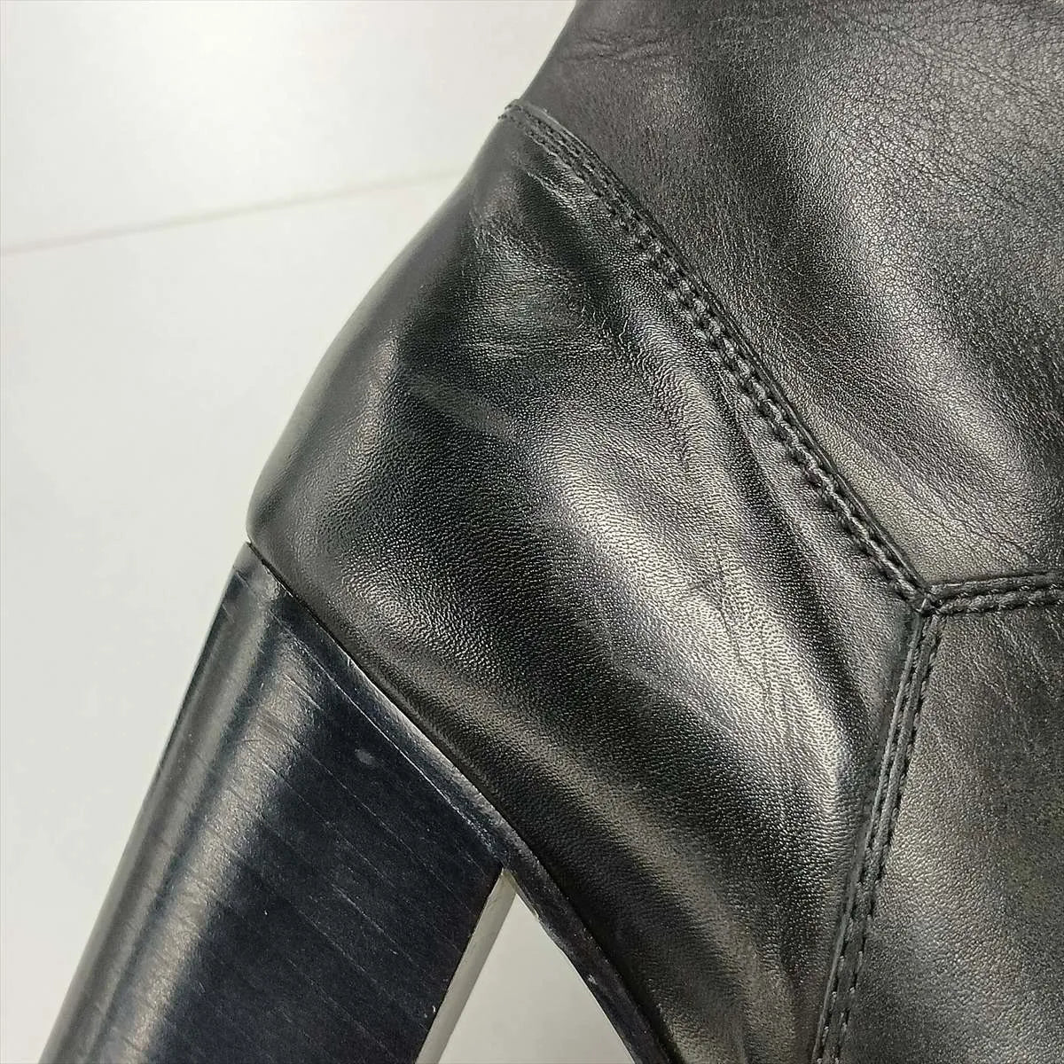 Chanel CC Leather Ankle Boots — Black, 37.5; actual item photo 12