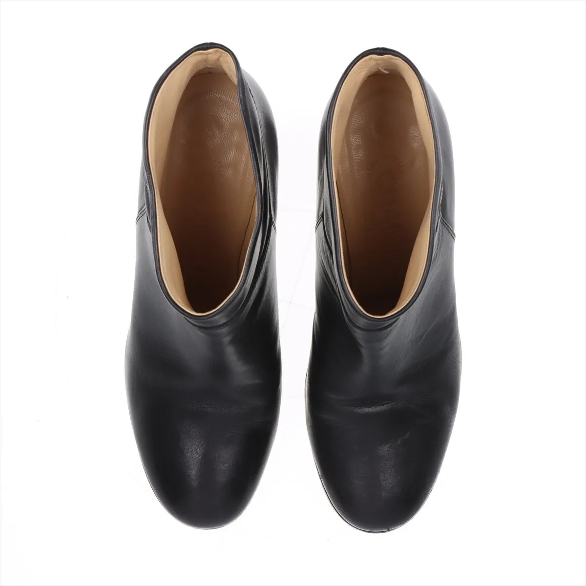 Chanel CC Leather Ankle Boots — Black, 37.5; actual item photo 7