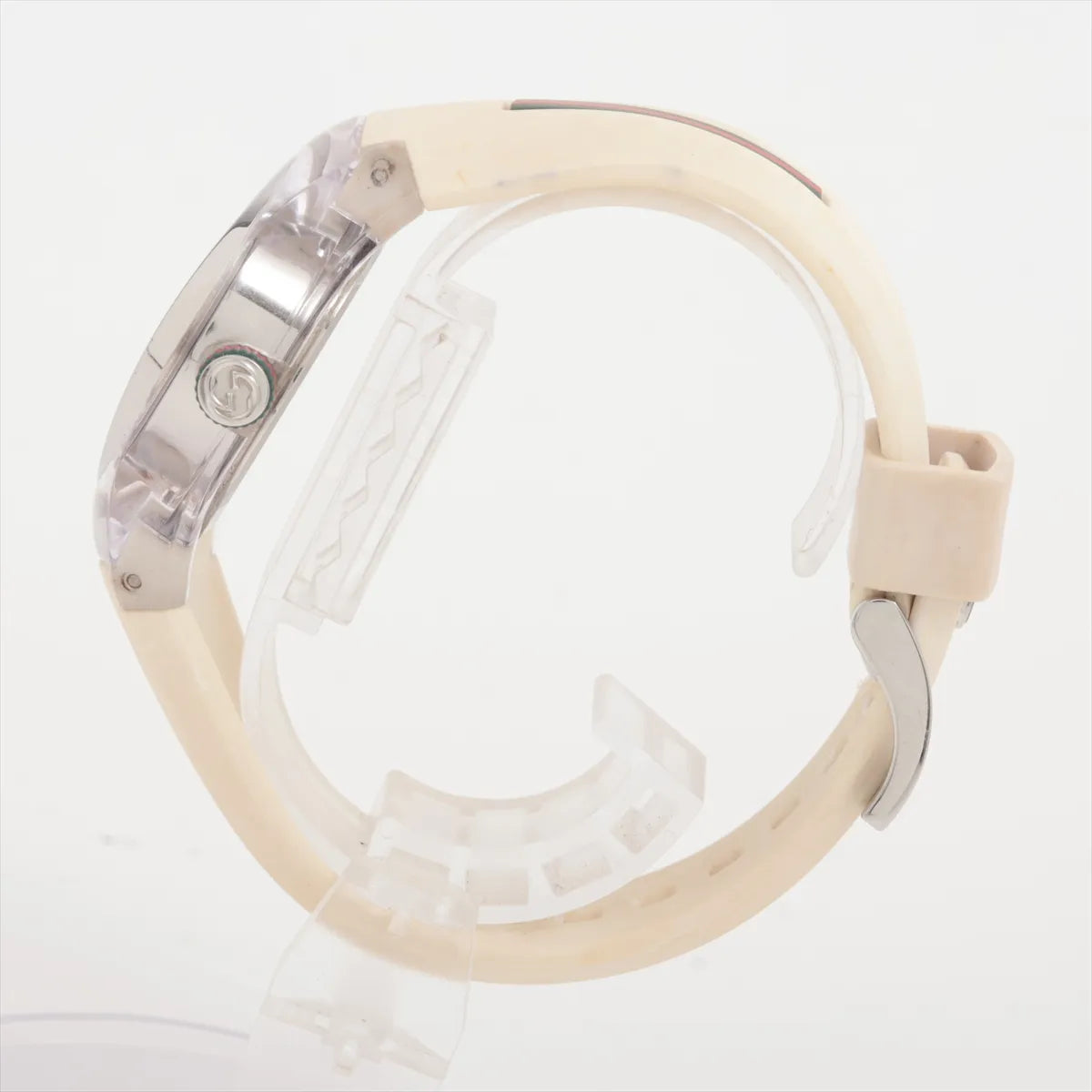Gucci SYNC 137.3 Quartz Watch — White Web Stripe — actual item, additional view 2