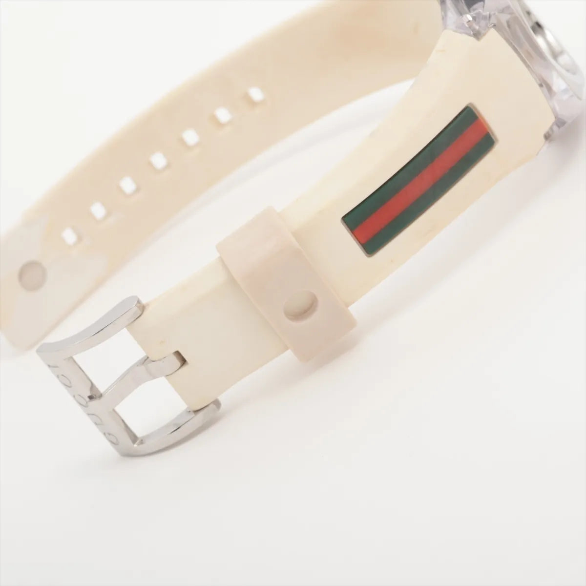 Gucci SYNC 137.3 Quartz Watch — White Web Stripe — actual item, additional view 4