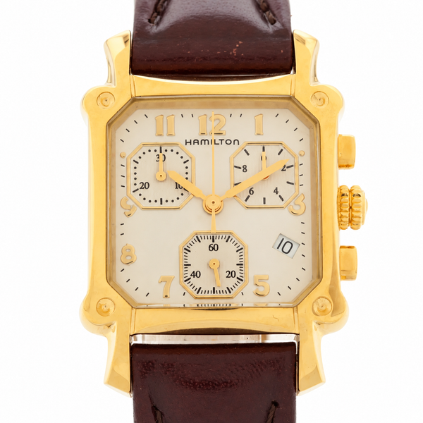 Hamilton Lloyd 6316 Quartz Chronograph Watch — Gold Tone