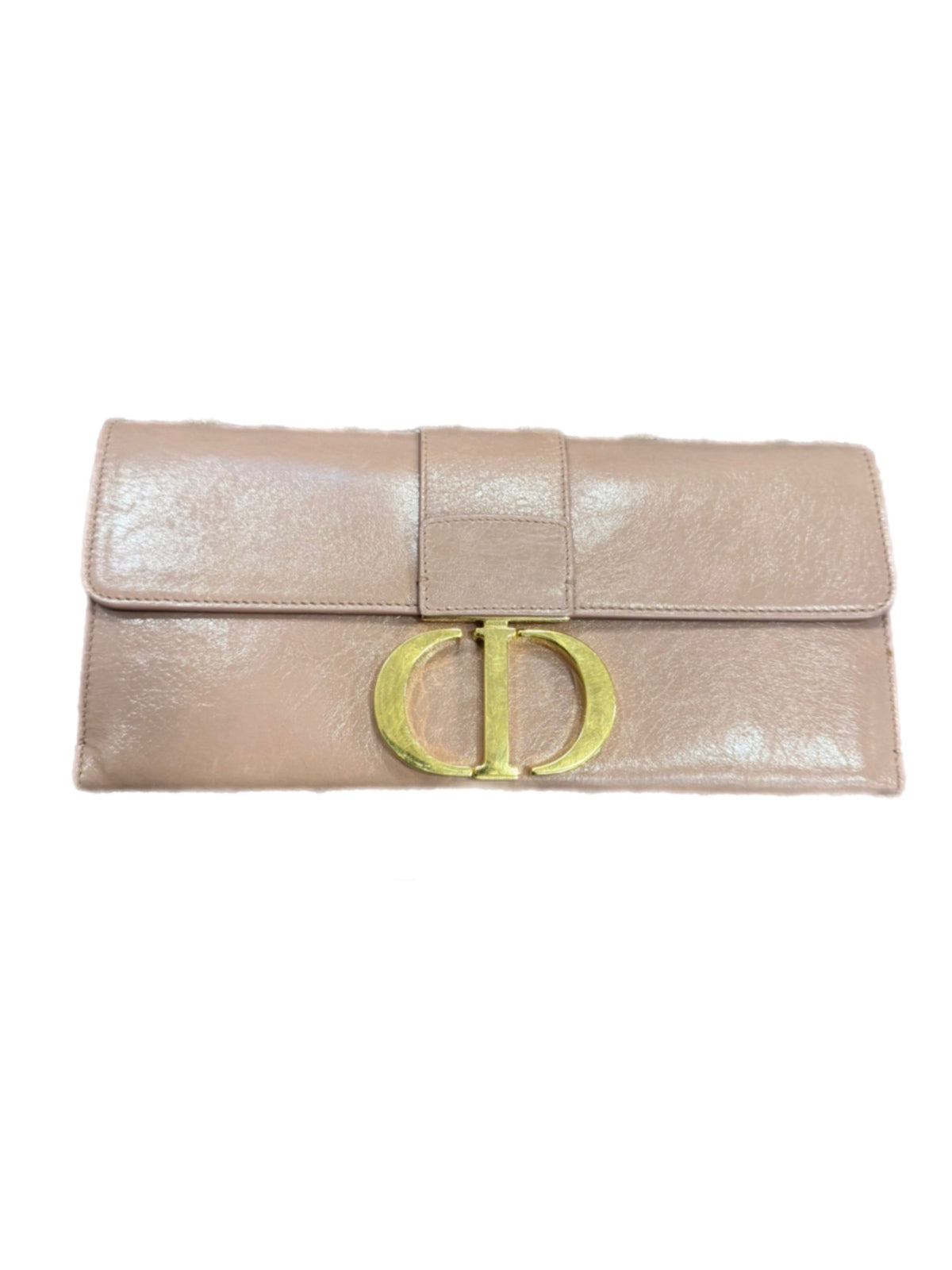 Christian Dior CD Logo Chain Wallet Bag Beige